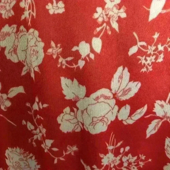 VTG "haband for her"  coral nylon short sleeve with belt classic dress women 8 - Picture 5 of 7